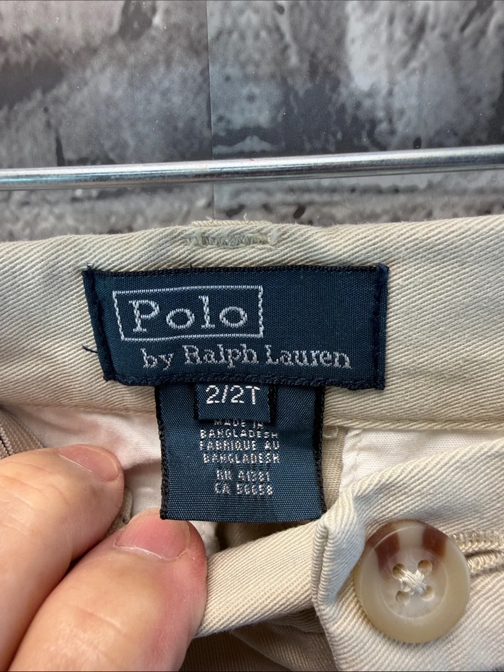 Ralph Lauren Tan Khaki Flat-Front Boys' Chinos